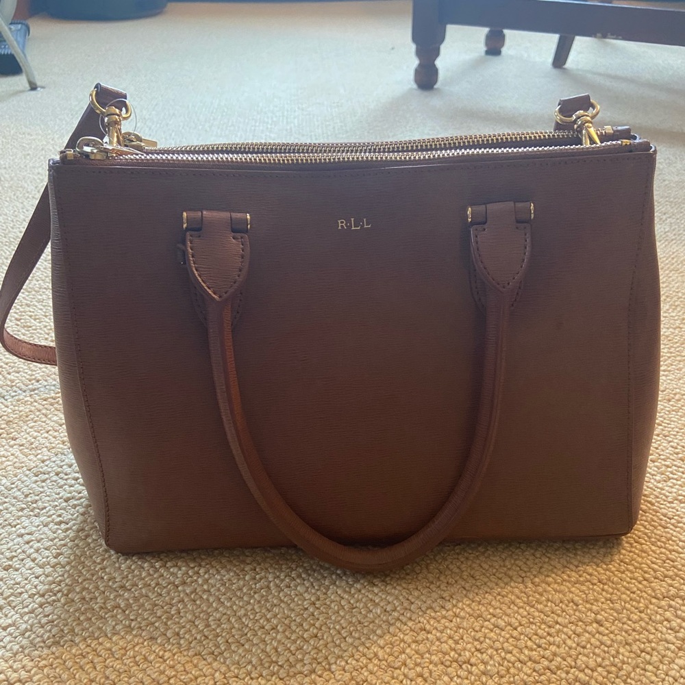 Ralph Lauren chestnut shoulder bag